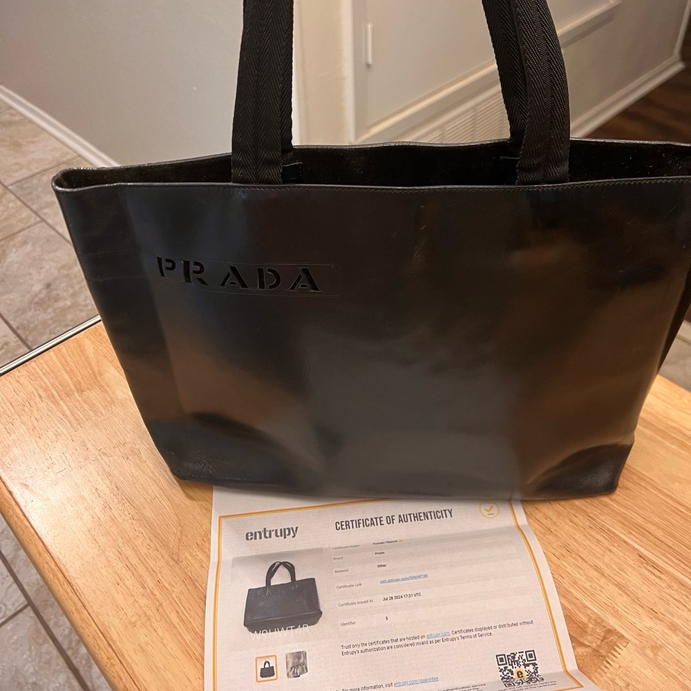 Pre-Loved Authentic Prada Tote